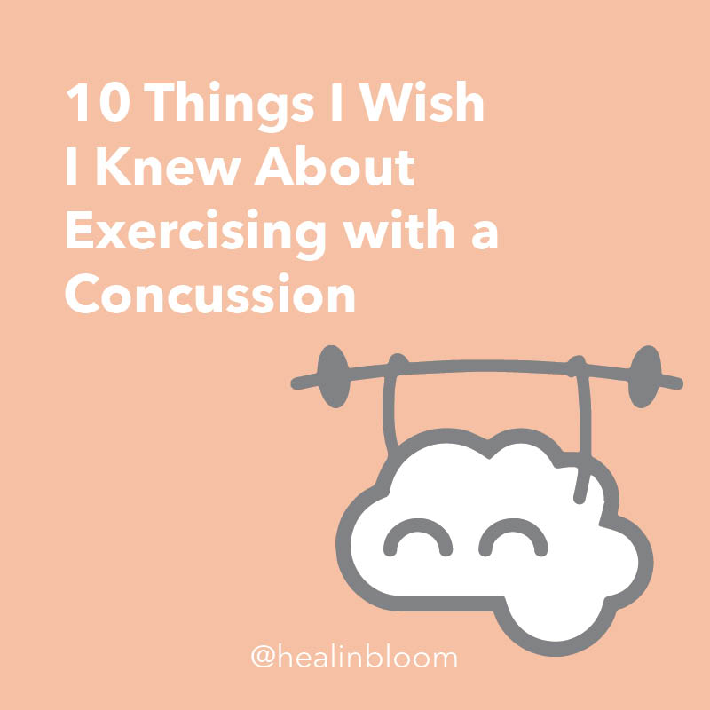 10 things i wish i knew about exercise and concussions